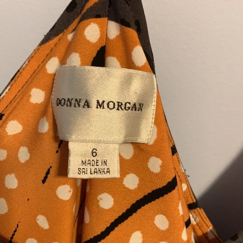 Donna Morgan horse bit tribal maxi size 6 orange brown - Picture 3 of 7